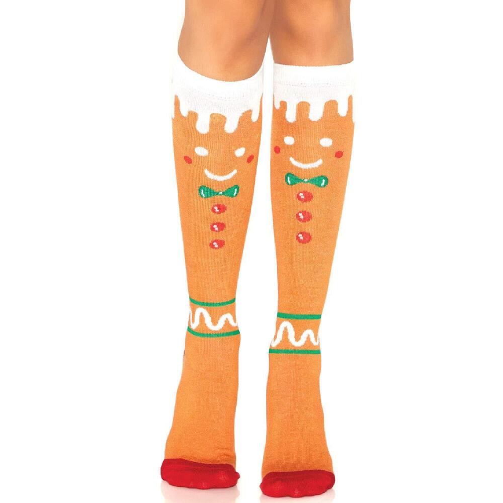 8899 Gingerbread Christmas Holiday Socks